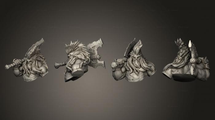 Бюсты монстры и герои (Бюст Убийцы Демонов, BUSTH_2022) 3D модель для ЧПУ станка