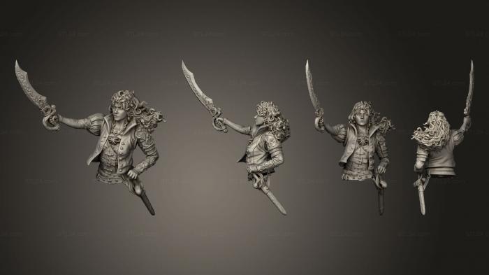 Busts of heroes and monsters (Elizabeth Bust, BUSTH_2034) 3D models for cnc
