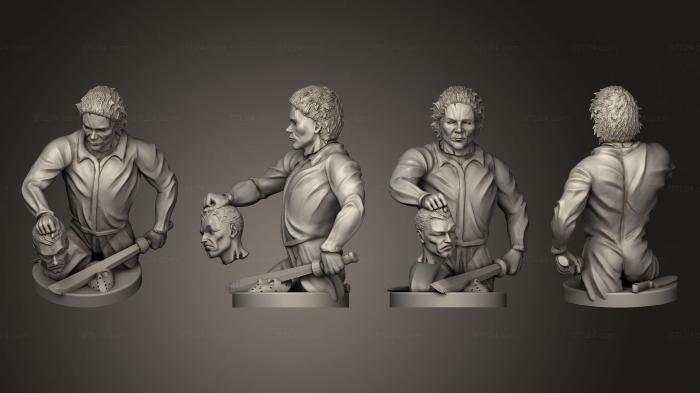 Busts of heroes and monsters (Enemies Psycho, BUSTH_2038) 3D models for cnc
