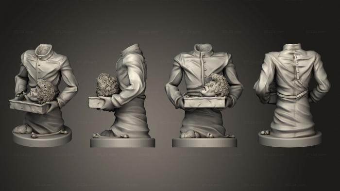 Бюсты монстры и герои (Враги Снова, BUSTH_2039) 3D модель для ЧПУ станка