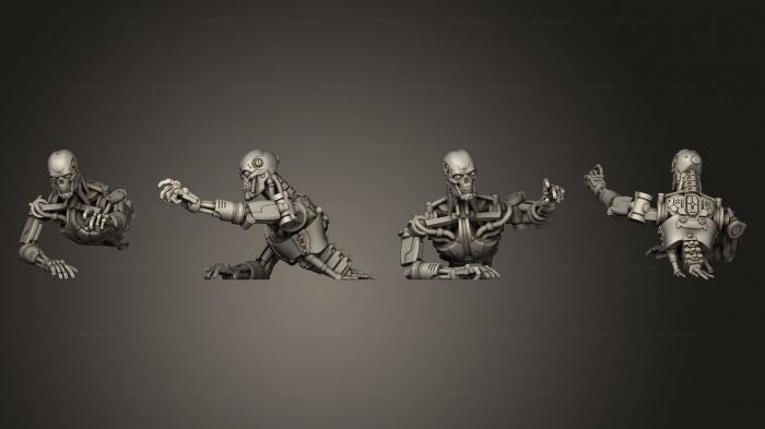 Busts of heroes and monsters (Exterminator E 800 L, BUSTH_2042) 3D models for cnc
