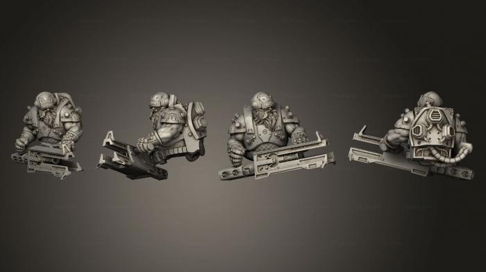Бюсты монстры и герои (Бюст Кремневого Вольфрамозука, BUSTH_2048) 3D модель для ЧПУ станка