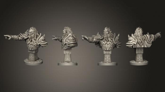Busts of heroes and monsters (Foundry Quest Kosoth Starbane Bust, BUSTH_2051) 3D models for cnc