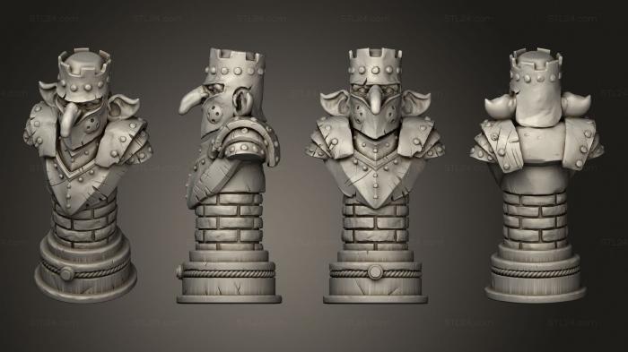 Busts of heroes and monsters (goblin king 06, BUSTH_2065) 3D models for cnc