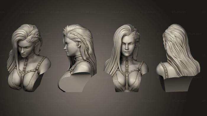 Busts of heroes and monsters (Gothic Armless 01, BUSTH_2075) 3D models for cnc