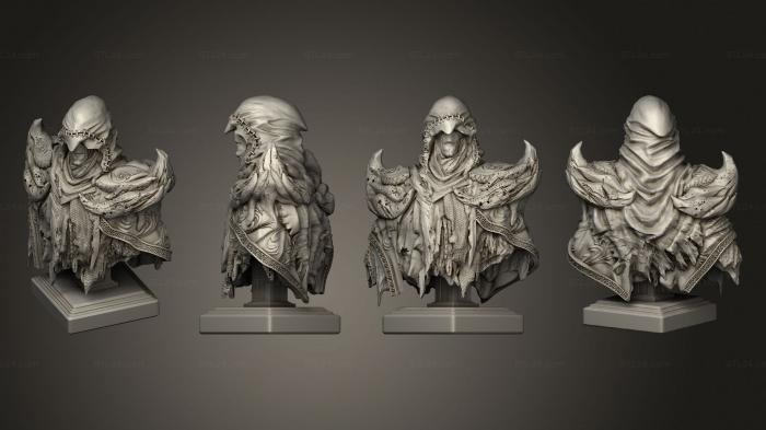 Busts of heroes and monsters (Hastur Bust, BUSTH_2083) 3D models for cnc