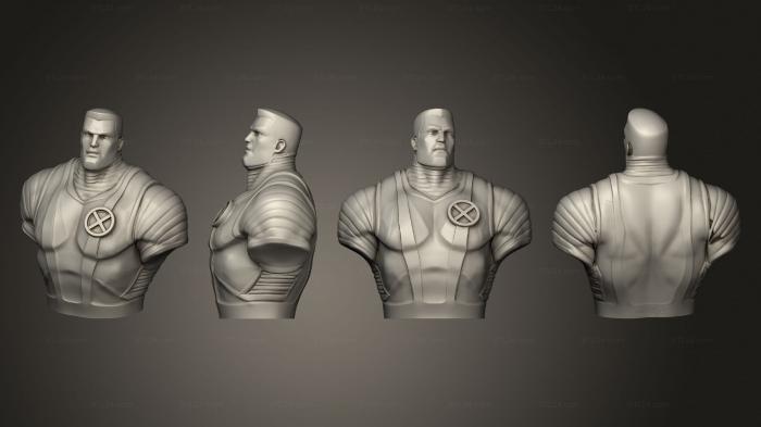Бюсты монстры и герои (Герой-Шахматный Колосс, БЮСТ Без Базы, BUSTH_2100) 3D модель для ЧПУ станка