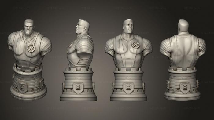 Busts of heroes and monsters (Hero Chess Colossus Cae, BUSTH_2101) 3D models for cnc