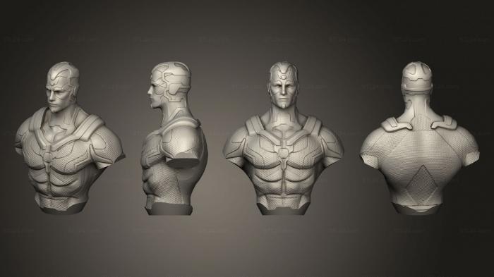 Busts of heroes and monsters (Hero Chess Vision, BUSTH_2108) 3D models for cnc