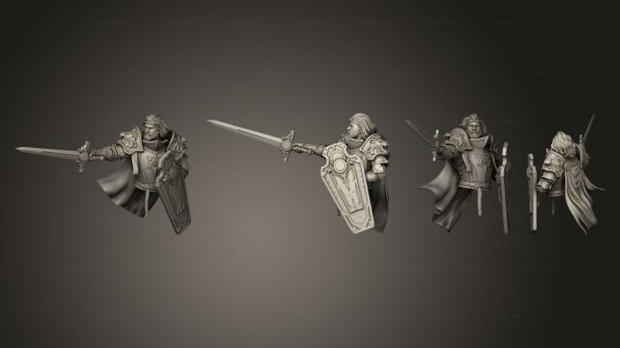 Бюсты монстры и герои (Бюст короля Артура, BUSTH_2126) 3D модель для ЧПУ станка