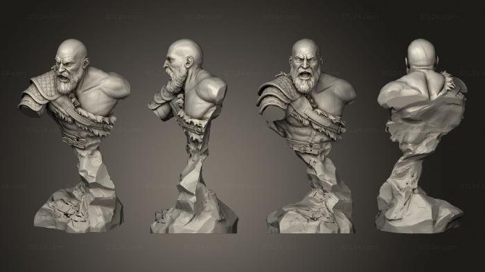 Kratos God of War bust 2