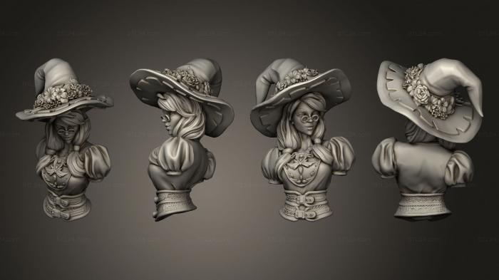 Busts of heroes and monsters (Melinda Bust, BUSTH_2148) 3D models for cnc