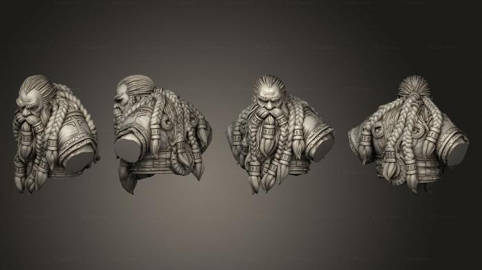 Busts of heroes and monsters (Petri, BUSTH_2172) 3D models for cnc