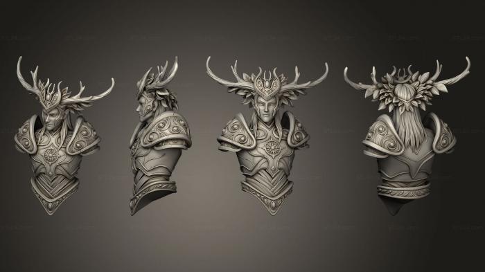 Busts of heroes and monsters (Tarniel bust freescale, BUSTH_2216) 3D models for cnc