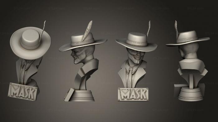 Busts of heroes and monsters (The mask, BUSTH_2222) 3D models for cnc