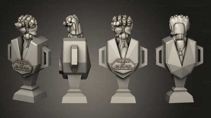 Busts of heroes and monsters (trophy, BUSTH_2228) 3D models for cnc