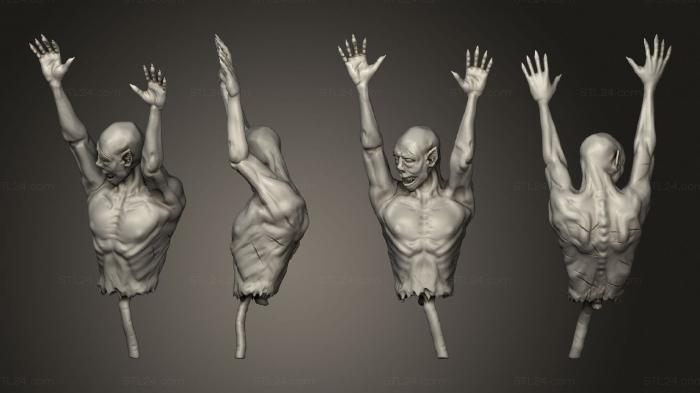 Busts of heroes and monsters (Victims Corpse 1, BUSTH_2234) 3D models for cnc