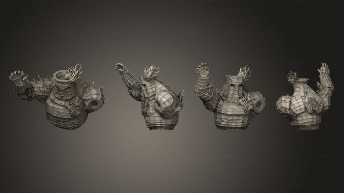 Busts of heroes and monsters (Wickerman Torso, BUSTH_2243) 3D models for cnc