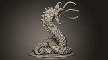 Busts of heroes and monsters (A DEN ALIEN EVIL DELIVERABLES OVERGROWN Larvae Alpha, BUSTH_2261) 3D models for cnc