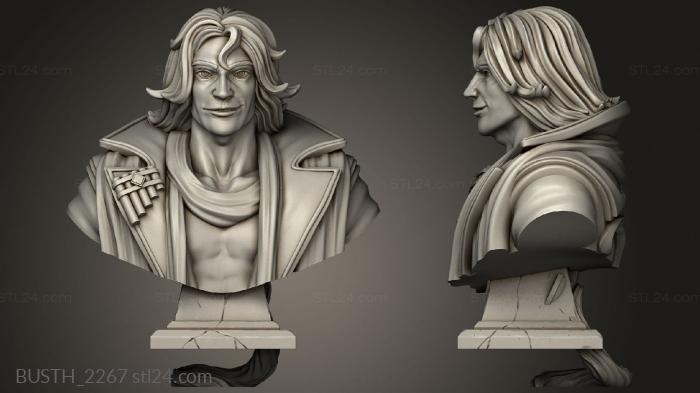 Busts of heroes and monsters (Adrian The Itherian Bard, BUSTH_2267) 3D models for cnc