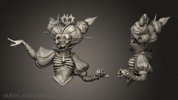 Busts of heroes and monsters (Alice in Nightmareland, BUSTH_2281) 3D models for cnc