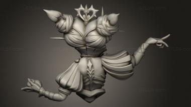 Busts of heroes and monsters (Alice in Nightmareland, BUSTH_2281) 3D models for cnc