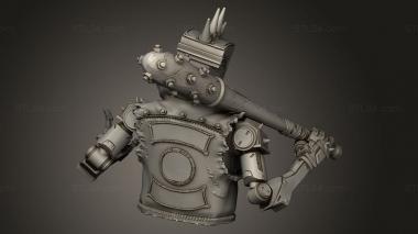 Busts of heroes and monsters (Robo Punk, BUSTH_2296) 3D models for cnc