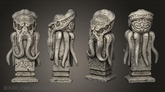 Busts of heroes and monsters (Ancient One Totem PRE, BUSTH_2308) 3D models for cnc