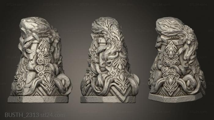 Busts of heroes and monsters (Ancient Relic TT, BUSTH_2313) 3D models for cnc