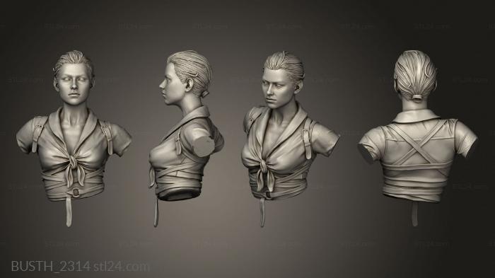 Busts of heroes and monsters (Anika and Motor Bald, BUSTH_2314) 3D models for cnc