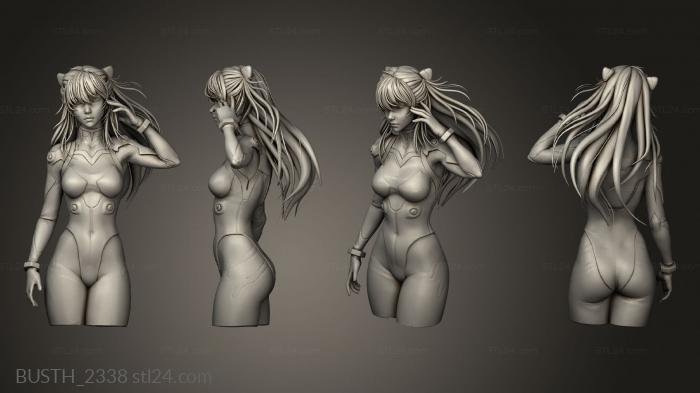 Busts of heroes and monsters (asuka Concept Character, BUSTH_2338) 3D models for cnc