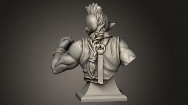 Busts of heroes and monsters (BUSTH_2361) 3D models for cnc