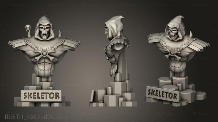 Busts of heroes and monsters (Base, BUSTH_2363) 3D models for cnc