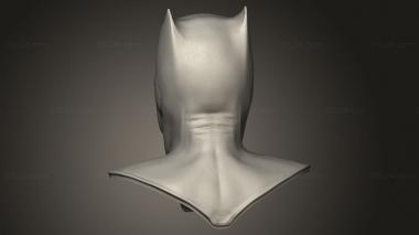 Busts of heroes and monsters (BATMAN batfleck cowl, BUSTH_2374) 3D models for cnc