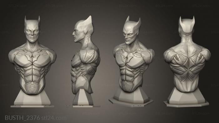 Busts of heroes and monsters (Batman Beyond, BUSTH_2376) 3D models for cnc