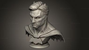 Busts of heroes and monsters (Batman, BUSTH_2378) 3D models for cnc