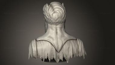 Busts of heroes and monsters (Batman, BUSTH_2378) 3D models for cnc