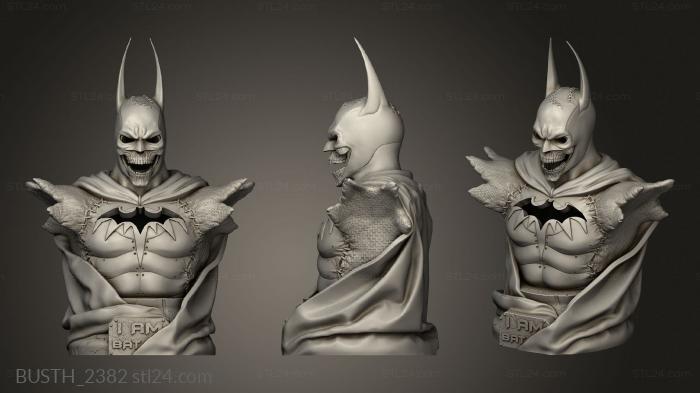 Busts of heroes and monsters (BATMAN HALLOWEEN ver, BUSTH_2382) 3D models for cnc
