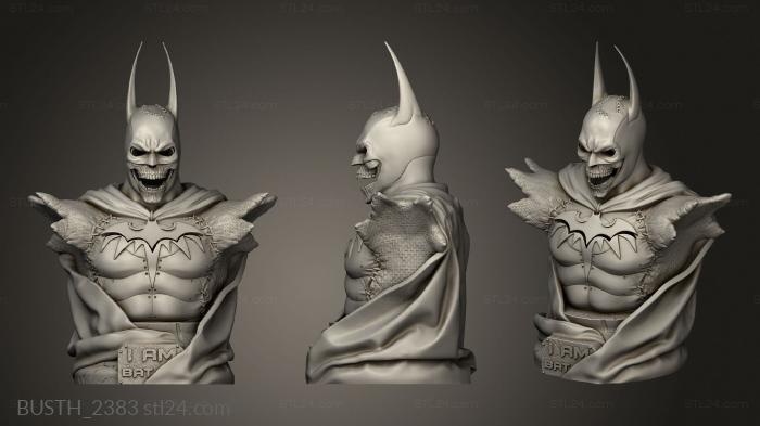 Busts of heroes and monsters (BATMAN Halloween DLP, BUSTH_2383) 3D models for cnc