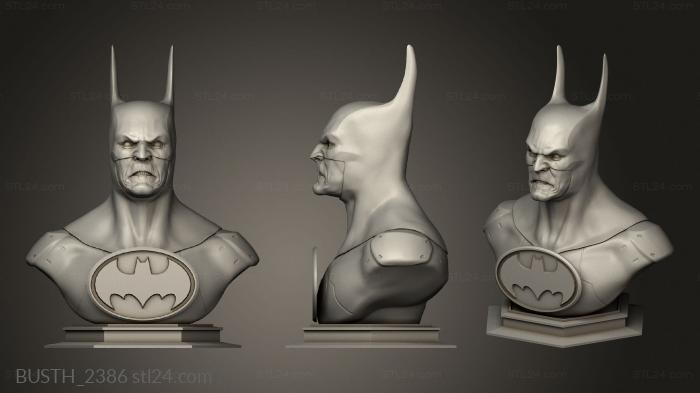 Busts of heroes and monsters (Batmano, BUSTH_2386) 3D models for cnc
