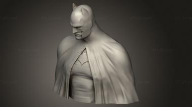 Busts of heroes and monsters (Batman The Caped Crusader, BUSTH_2392) 3D models for cnc