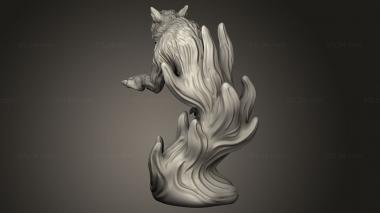 Busts of heroes and monsters (Beltesassar Summoner the Wolf Spirit, BUSTH_2403) 3D models for cnc