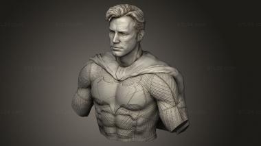 Busts of heroes and monsters (Ben Affleck Batman, BUSTH_2405) 3D models for cnc