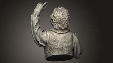 Busts of heroes and monsters (Bilbo Baggins precious, BUSTH_2408) 3D models for cnc