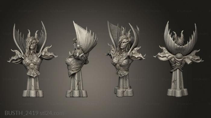 Busts of heroes and monsters (Blood Red Reign myairbridge Lilith, BUSTH_2419) 3D models for cnc