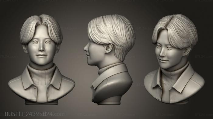 Busts of heroes and monsters (Sculpture mocha whale Hope, BUSTH_2439) 3D models for cnc
