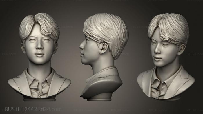 Busts of heroes and monsters (Sculpture mocha whale Jin, BUSTH_2442) 3D models for cnc