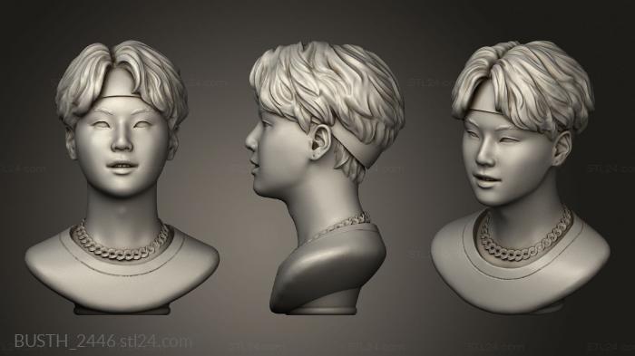 Busts of heroes and monsters (Sculpture mocha whale Suga, BUSTH_2446) 3D models for cnc