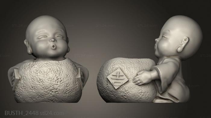 Busts of heroes and monsters (BUDA FOREST, BUSTH_2448) 3D models for cnc