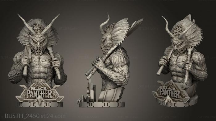 Busts of heroes and monsters (Bust, BUSTH_2450) 3D models for cnc
